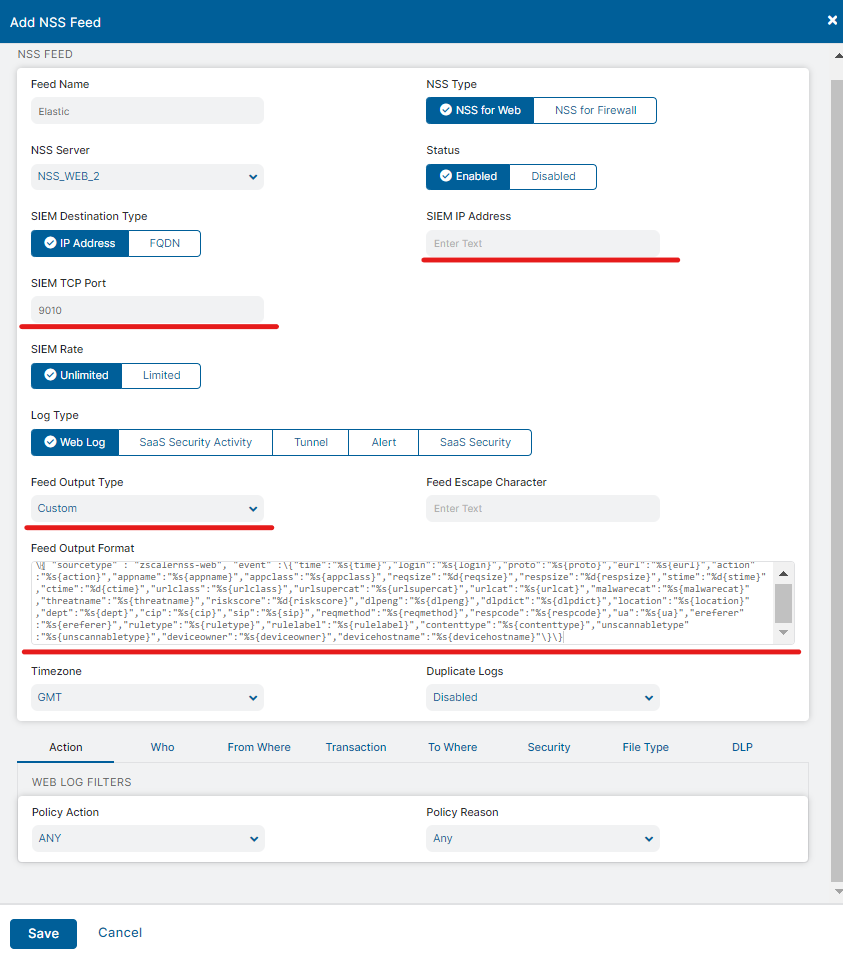 NSS Feeds setup image